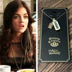 NWT Disney Couture Alice in Wonderland Drink Me Necklace ASO Aria Montgomery